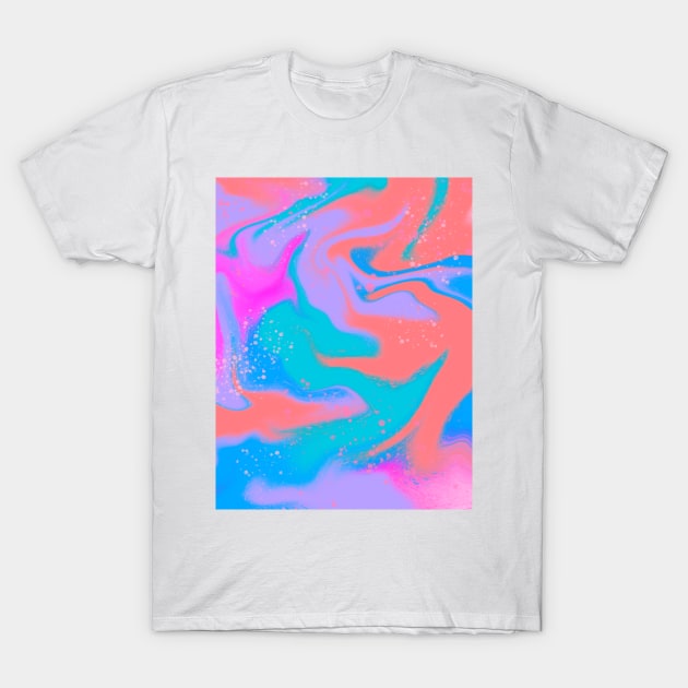 Neon swirls T-Shirt by ASPAINTINGS